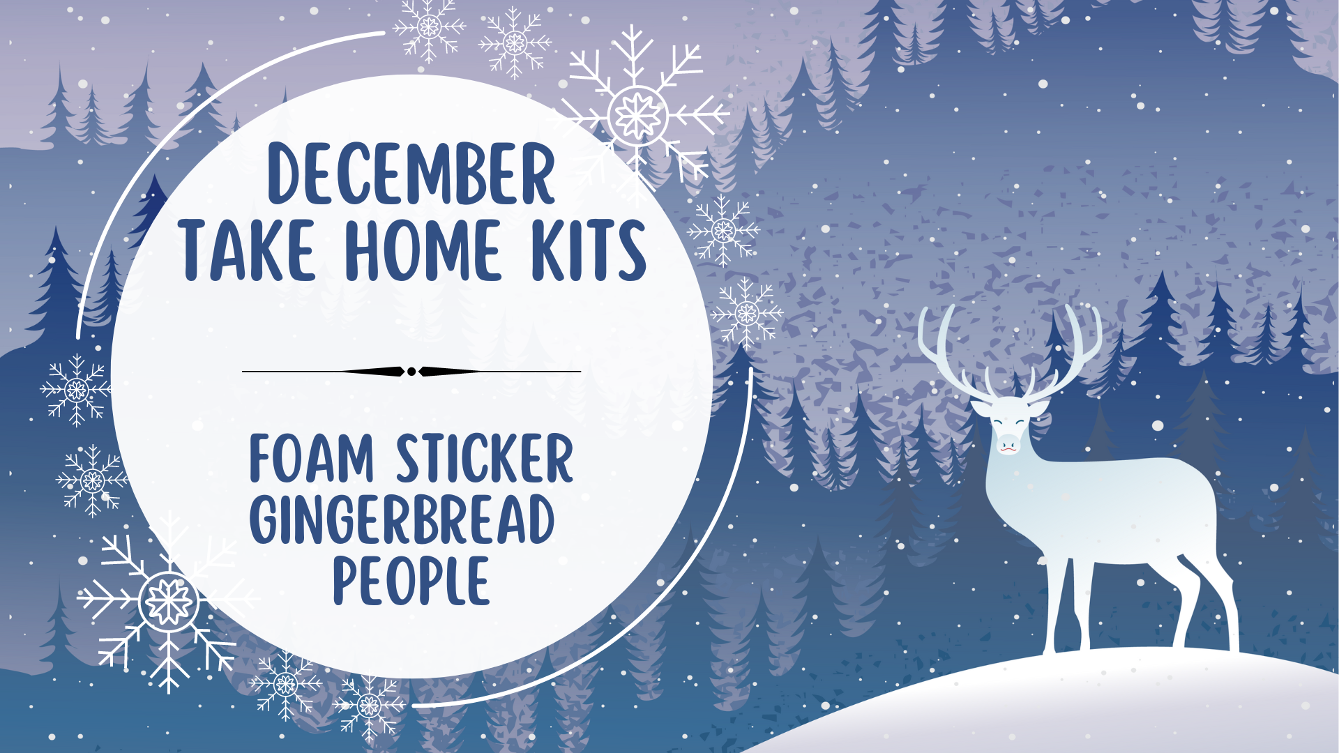 december Take home kits Foam sticker Gingerbread people