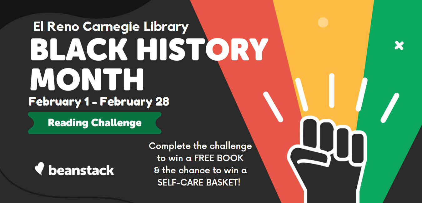 Black history month reading challenge header