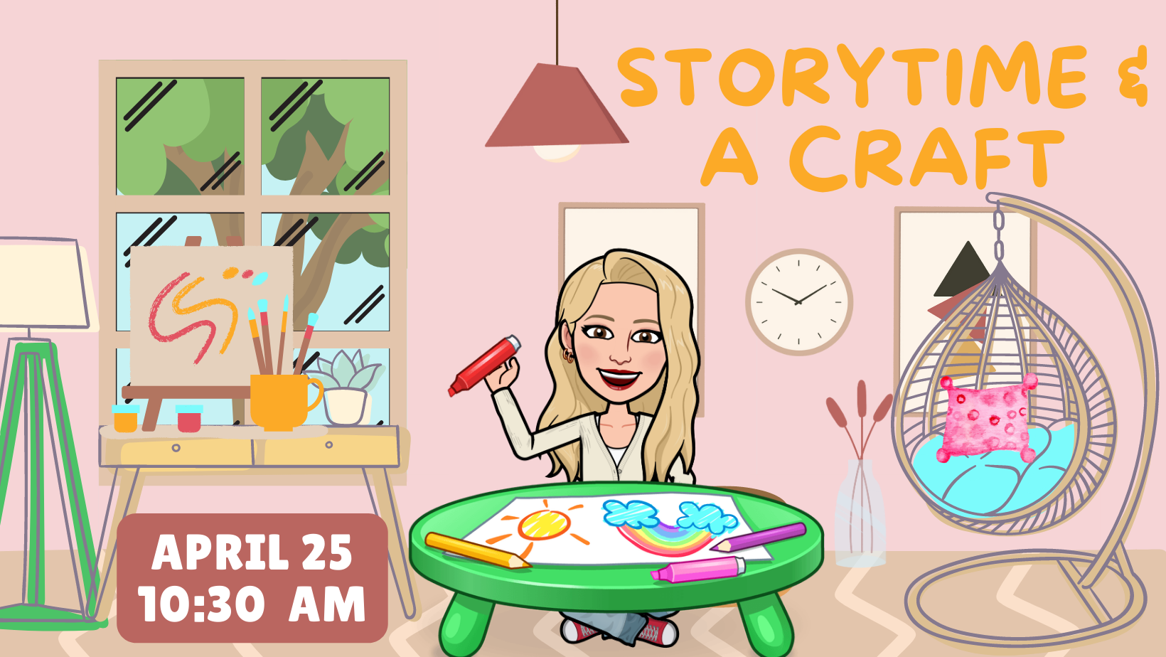 April Storytime & a Craft FB
