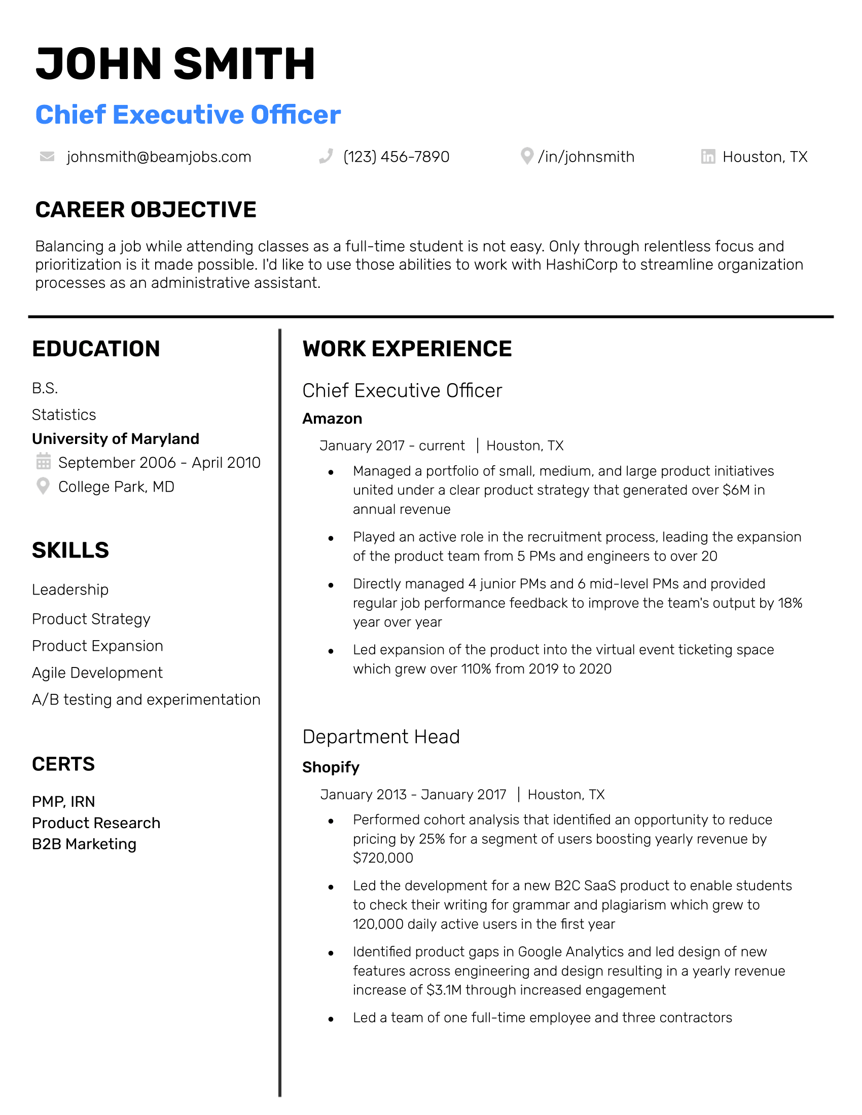 Best Google Docs Resume Template-1