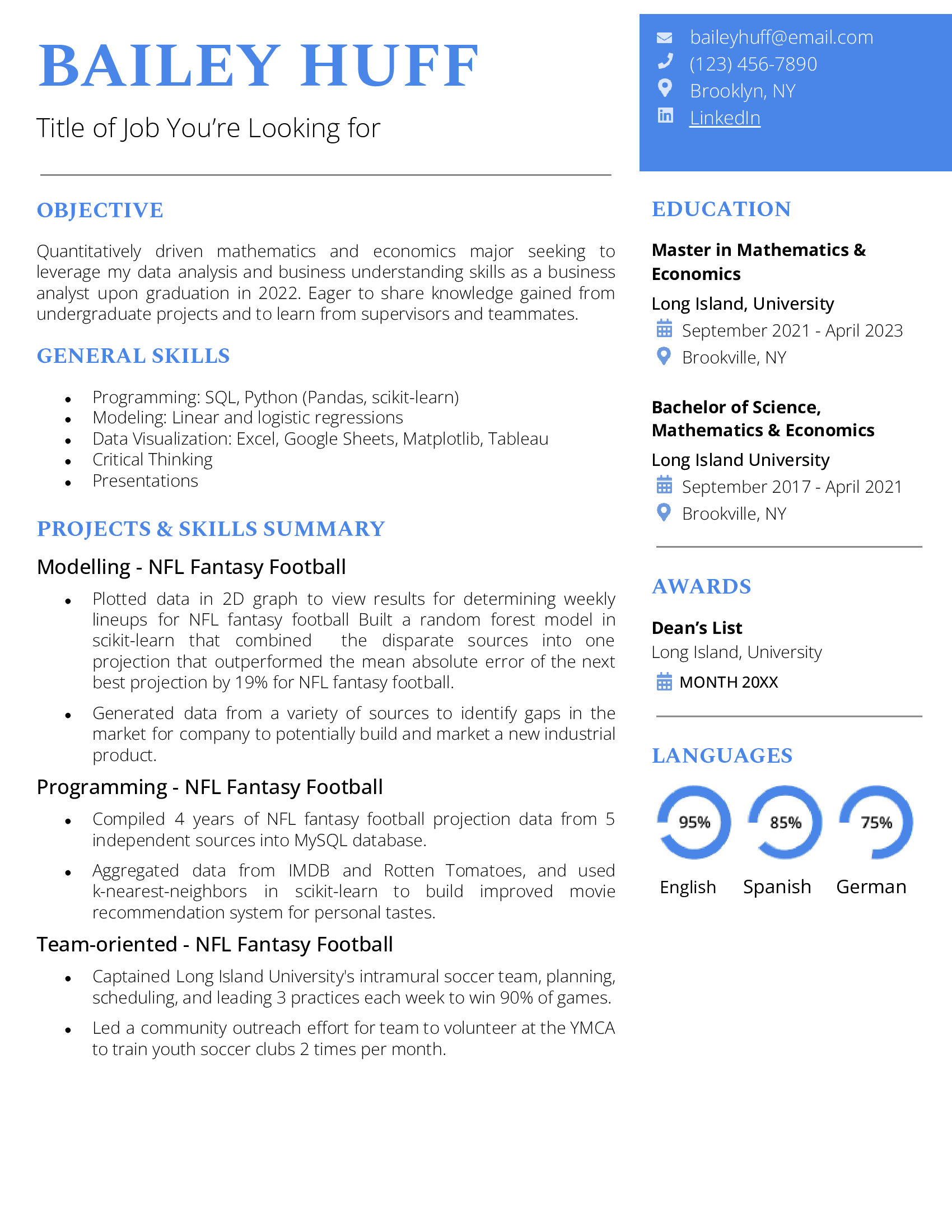 Functional-Google-Docs-Resume-Template