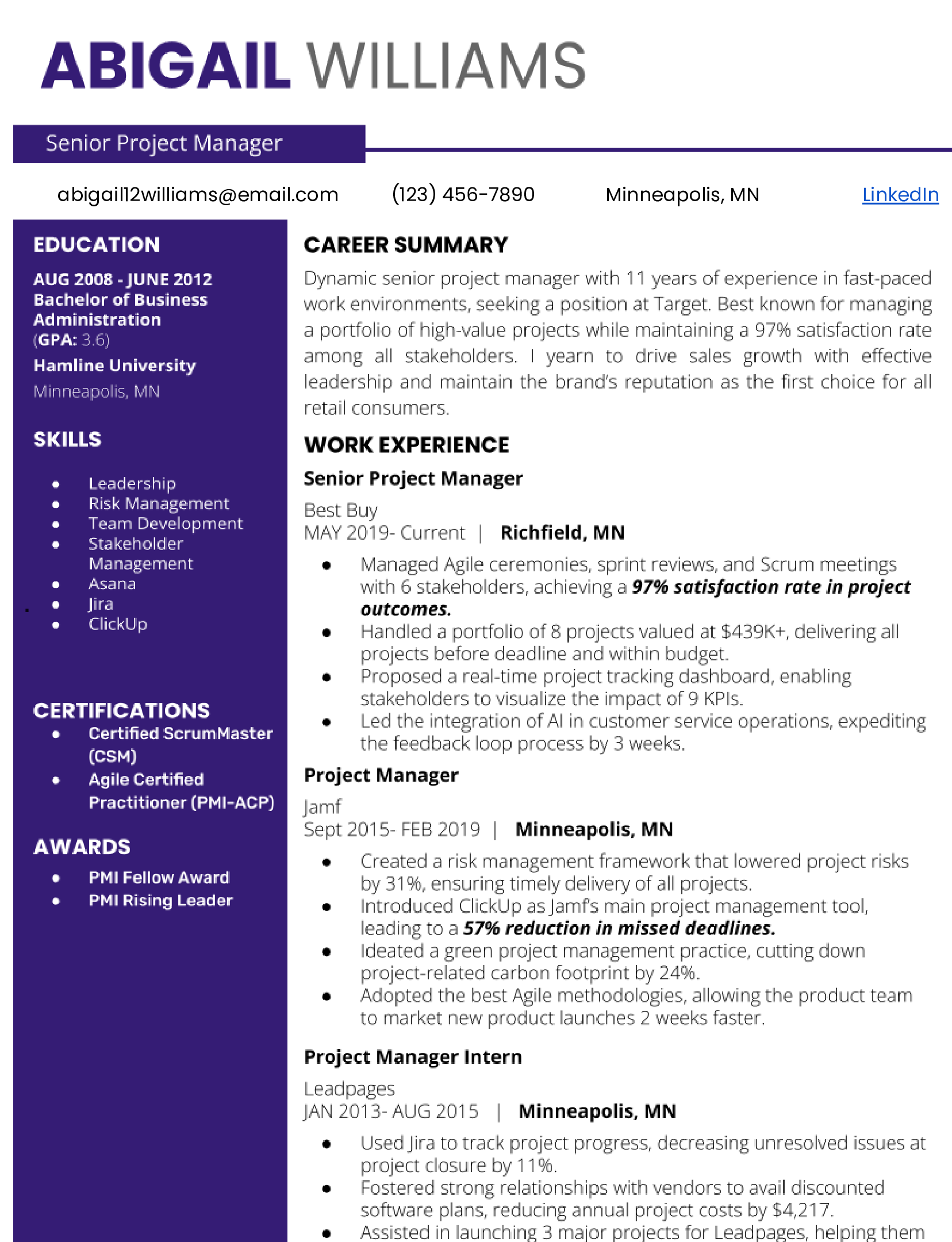 Two-Column-Google-Docs-Resume-Template